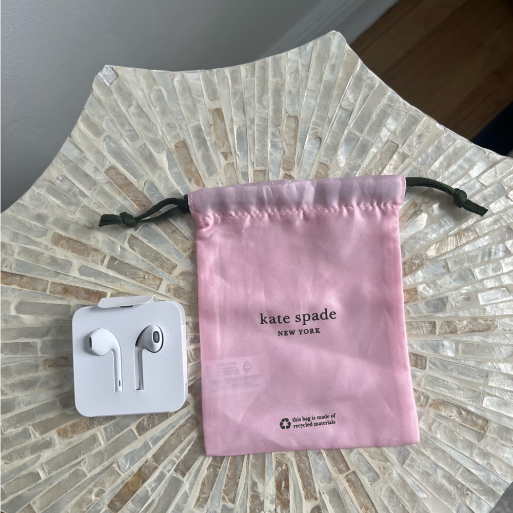 Kate Spade Pink Drawstring Pouch - Picture 3 of 3
